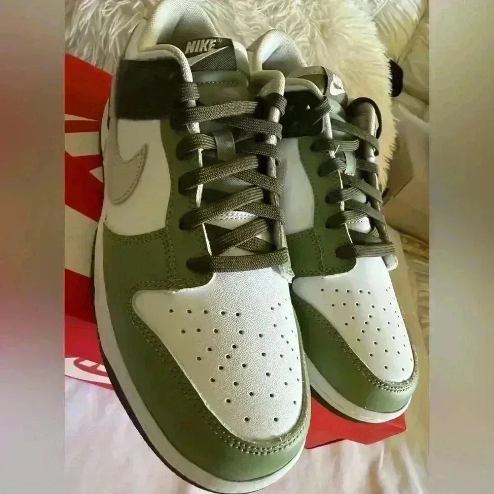 New Nike Dunk Low "Oil Green Cargo Khaki" Size 11 FN6882 Shoe - Picture 8 of 10